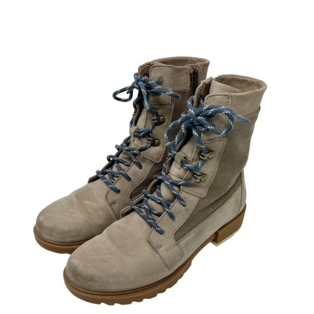 Sorel Emelie II Lace Boots Womens Size 8 Tan Waterproof